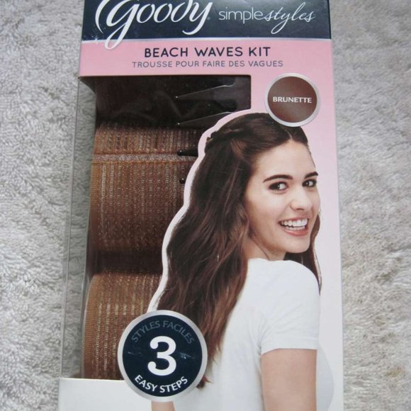 Goody Simple Styles Beach Wave Kit 6 Hook Loop Rollers Versi Comb 10 Bobby Pins - Picture 8 of 12